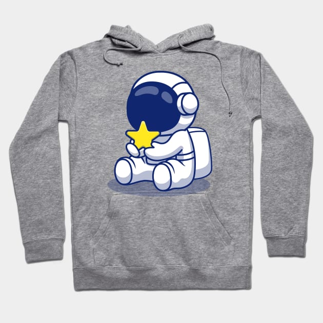 Cute Astronaut Holding Star